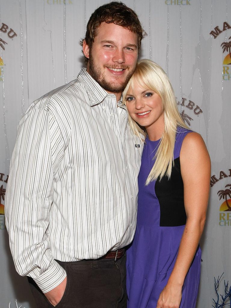 Chris Pratt and his ex, Anna Faris in 2009.