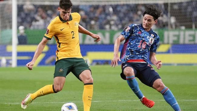 The Socceroos went down 2-1 to Japan in Saitama. Picture: Koji Watanabe/Getty Images