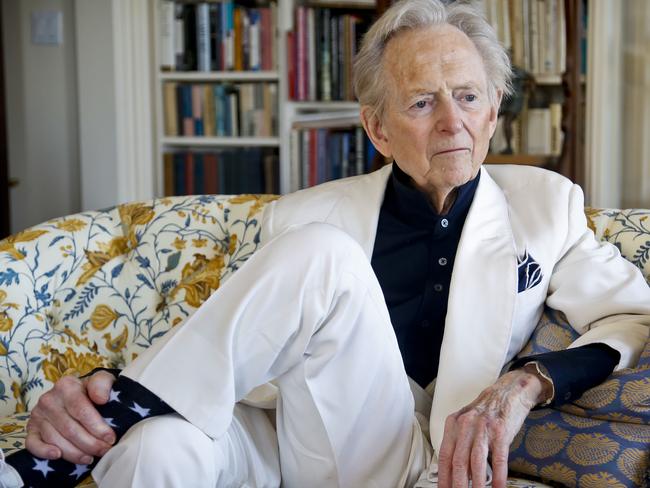 American author and journalist Tom Wolfe in 2016.  Picture:  AP