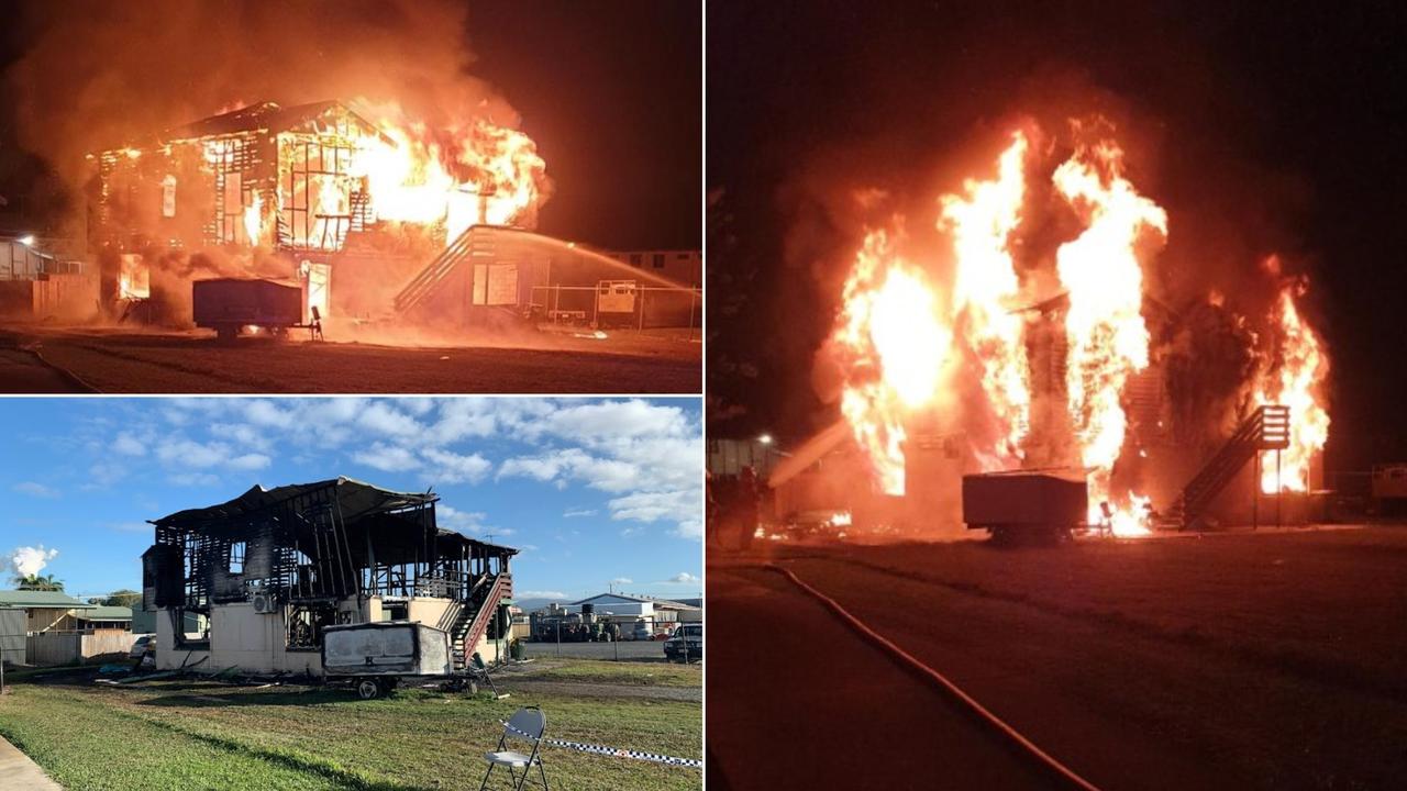 Spalla Drive home in Proserpine goes up in flames, July 2021. Picture: Contributed