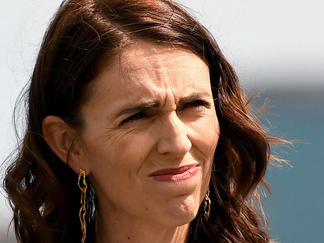 New Zealand Prime Minister Jacinda Ardern is seen during a press conference with Australian Prime Minister Scott Morrison at Admiralty House in Sydney, Friday, February 28, 2020. (AAP Image/Bianca De Marchi) NO ARCHIVING