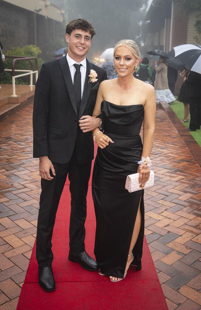 Oscar Vukovich partners Skye Lethbridge at Fairholme College formal, Wednesday, March 27, 2024. Picture: Kevin Farmer