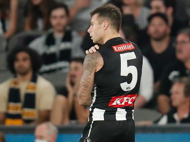 Jamie Elliott is set for an extended stint on the sidelines. Picture: Michael Willson/AFL Photos via Getty Images