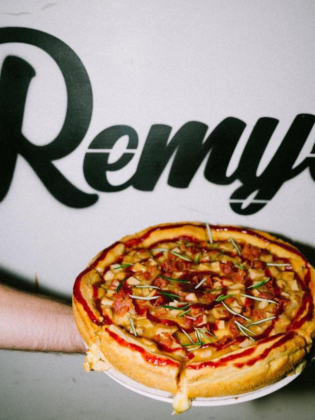 Remy's Deep Dish Pizza .