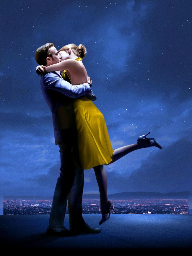 Gosling with Emma Stone in a still from La La Land.