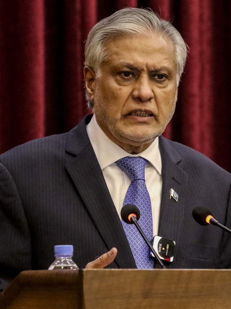Pakistan's Foreign Minister Ishaq Dar. Picture: AFP.
