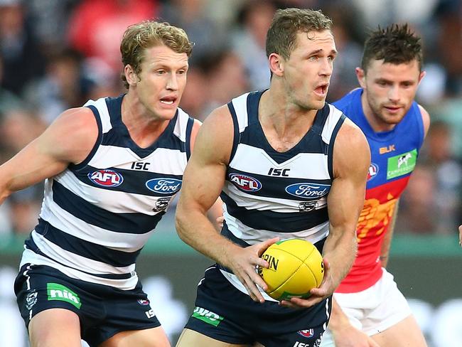 Joel Selwood starred for Geelong.