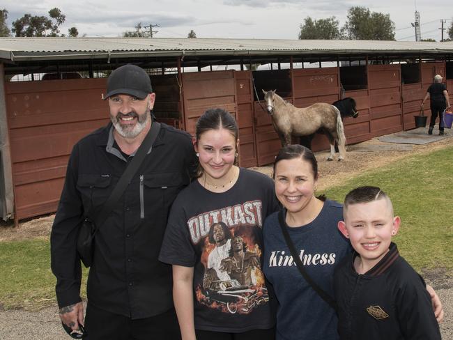 Daniel Moser, Paige Moser, Alana Moser and Knox Moser at the 2024 Swan Hill Show Picture: Noel Fisher.