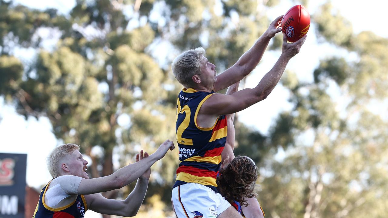 Billy Frampton starred for the Crows on Saturday. Picture: Michael Klein