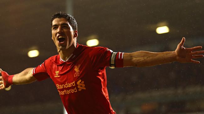 Luis Suarez’s goals took Liverpool to the brink of the title in 2013-14.