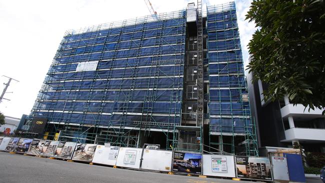 West End’s Citro apartments have been left partially completed after Sommer was suspended by the QBCC. Picture: AAP Image/no byline