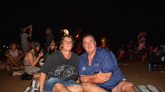 Kerrie Bennett and David Bennett celebrates Territory Day at Mindil Beach, Darwin. Picture: Pema Tamang Pakhrin