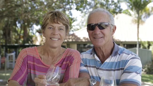 Donna Wiltshire and Tim Parker enjoying a day out at the Capricorn Food & Wine Festival Photo Emily Szilveszter / Capricorn Coast Mirror