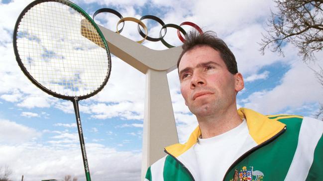 Australian and Olympic badminton player Peter Blackburn in 2000 in Ballarat. Picture: Mark Griffin.