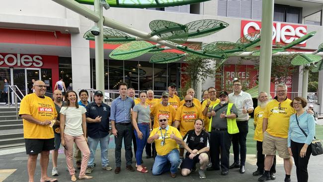 Rally against bus privatisation held at West Ryde over the weekend. Picture: supplied