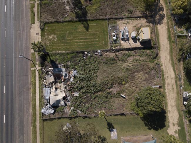 Burnt out home in Boggabilla near Goondiwindi. Picture: Liam Kidston