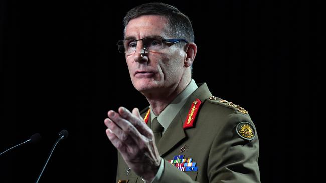 Chief of the Australian Defence Force Angus Campbell. Picture: Getty Images