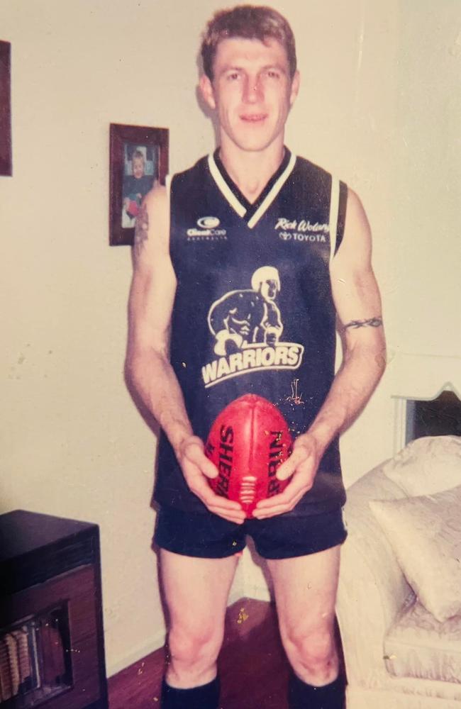 Mick Charles O'Neill in his footy playing days. Picture: Facebook