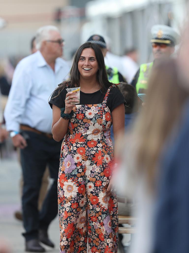 Patrons enjoying the NYE party at the 2019 Taste of Tasmania. Picture: LUKE BOWDEN