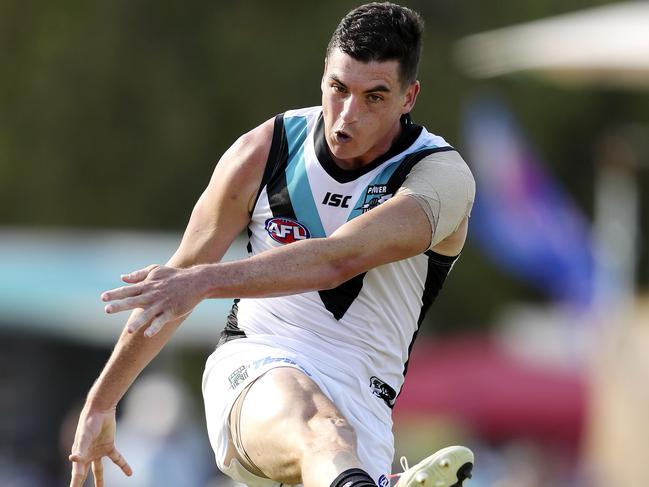 AFL - 02/03/19 - JLT Series - Crows v Port Adelaide at Port Pirie. Tom Rockliff. Picture SARAH REED