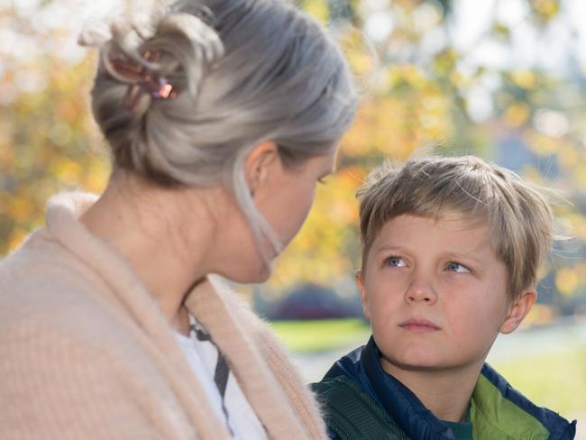 Louisa Smith has regular conversations with her son Cooper, 10, about bullying. Creative Studio-Photography, RCH Melbourne