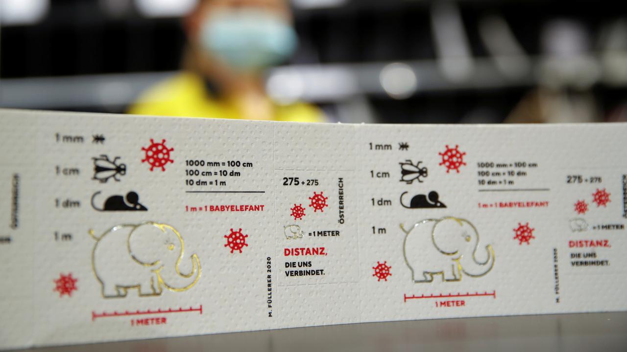 Pandemic 'corona stamp' made of toilet paper features elephant