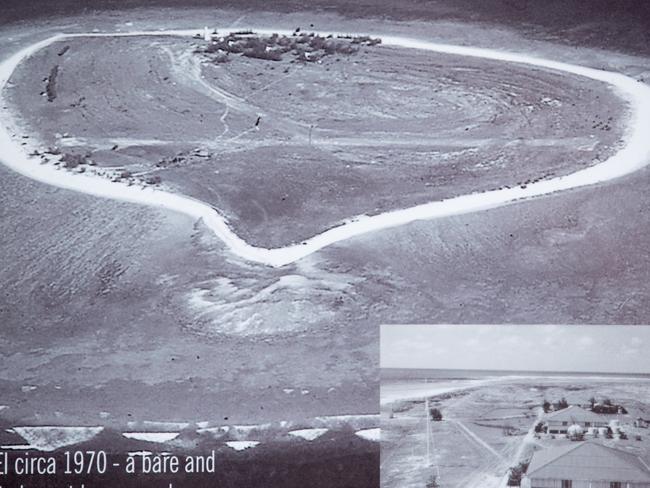 Archive photo of Lady Elliot Island after it was mined for bird dropping to be used as fertiliser. Picture by Luke Marsden.