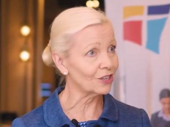 Professor Donna Cross in a promotional video for a Catholic Schools NSW event. Picture: X