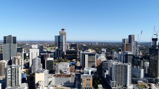 Parramatta accounts for a disproportionate share of new high-rise approvals. Picture: Damian Shaw