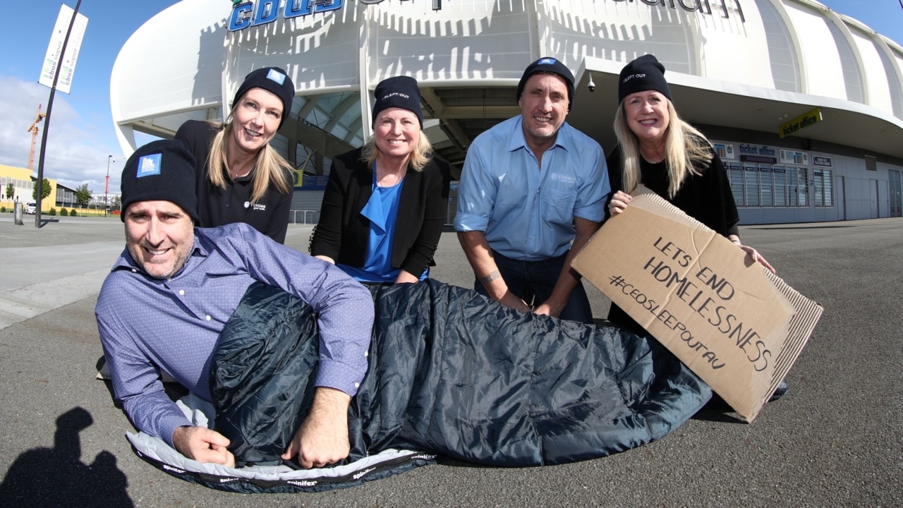 Bosses spend night without shelter for Vinnies CEO Sleepout