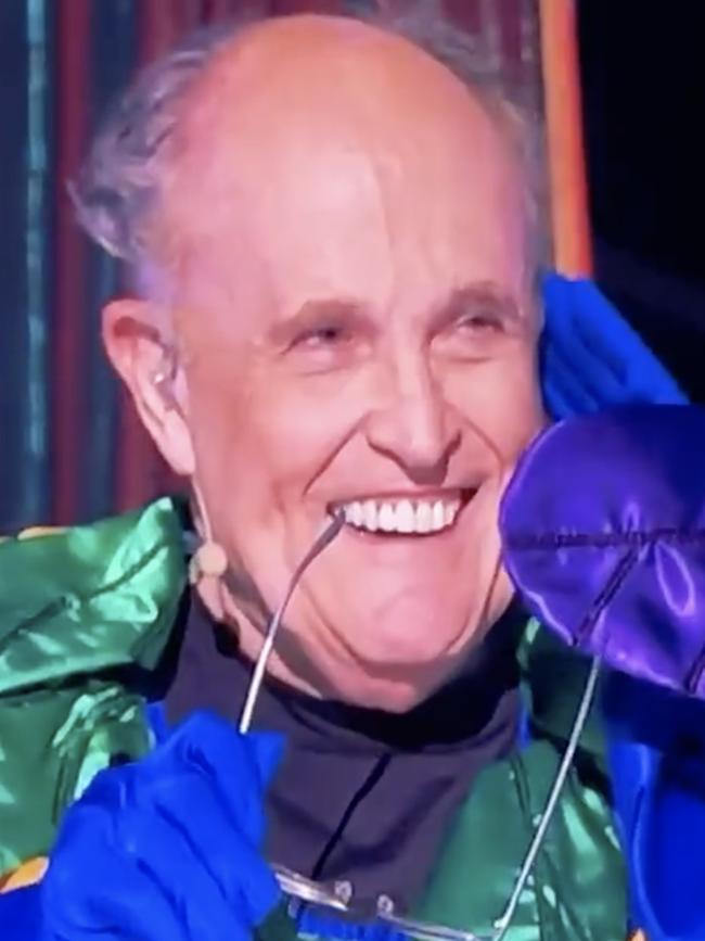 Rudy Giuliani was unmasked on The Masked Singer.