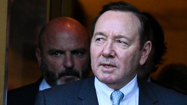 Actor Kevin Spacey leaves the US District Courthouse in New York City. Picture: Alexi J. Rosenfeld/Getty Images.