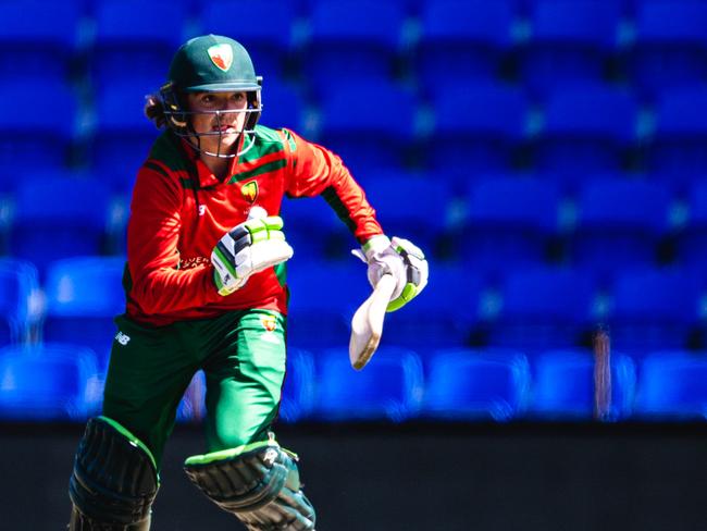 Riley Whitelaw, batting for Tasmania Under 17Ãs in the National Cricket Tournament.Picture: Linda Higginson/Cricket Australia