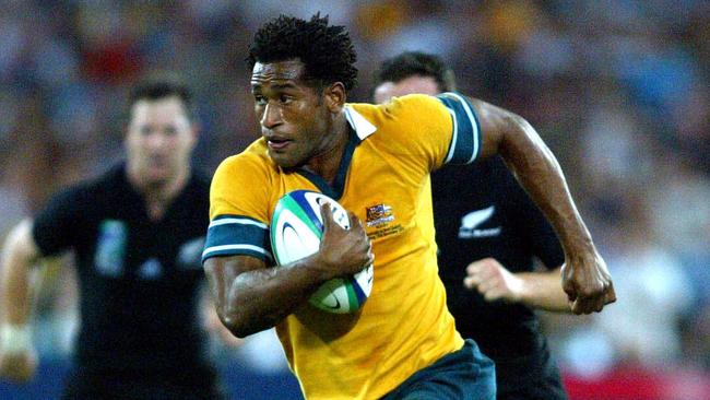 Former NRL splayere Lote Tuqiri was a star for the Wallabies at the 2003 Rugby World Cup in Australia. Picture: Gregg Porteous