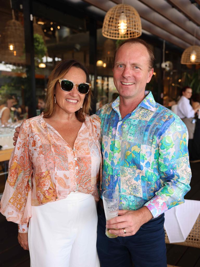 Jarrad Sutherland and Jodie Sutherland at the M.O.B Academy Charity Lunch Edgewater Dinner and Lounge Capri on Via Roma for Gold Coast at Large. Picture, Portia Large.