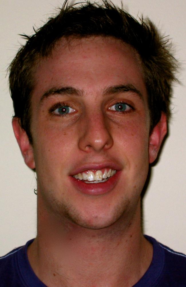 The earliest staff headshot of Sam Landsberger, dated 2010, after he started his sports journalism career.