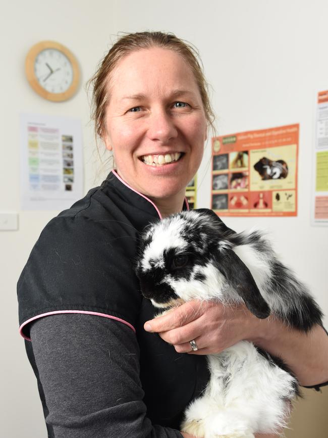 The Melbourne Rabbit Clinic owner and head vet Narelle Walter. Picture: Lawrence Pinder