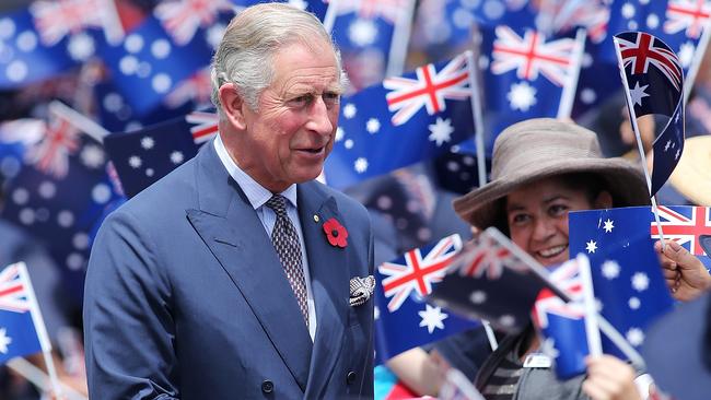 Charles receives a rapturous welcome on his visit to a school in Adelaide in 2012. Picture: Getty Images