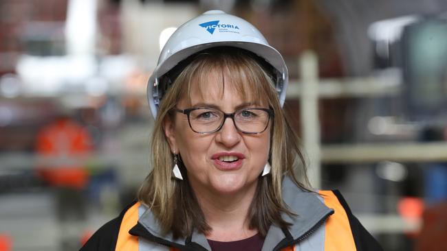 VictorianTransport Infrastructure minister, Jacinta Allan traded barbs with the deputy PM. Picture: David Crosling