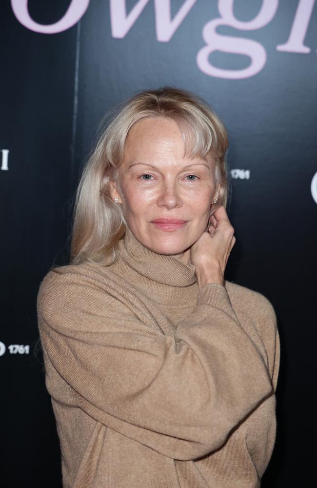 Pamela Anderson at a party in honour of The Last Showgirl and the Golden Globes at The Hollywood Roosevelt in January. Picture: Getty Images