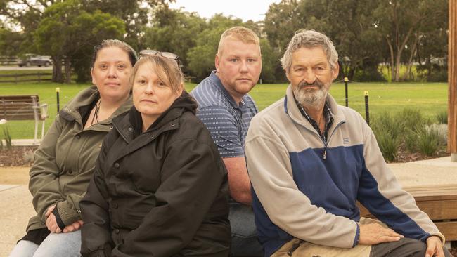 Western suburbs residents Simone Mansur, Vicki Riley, Jonte Cassar and Bruce Hudson have all felt the impact of lockdowns. Picture: Rob Leeson