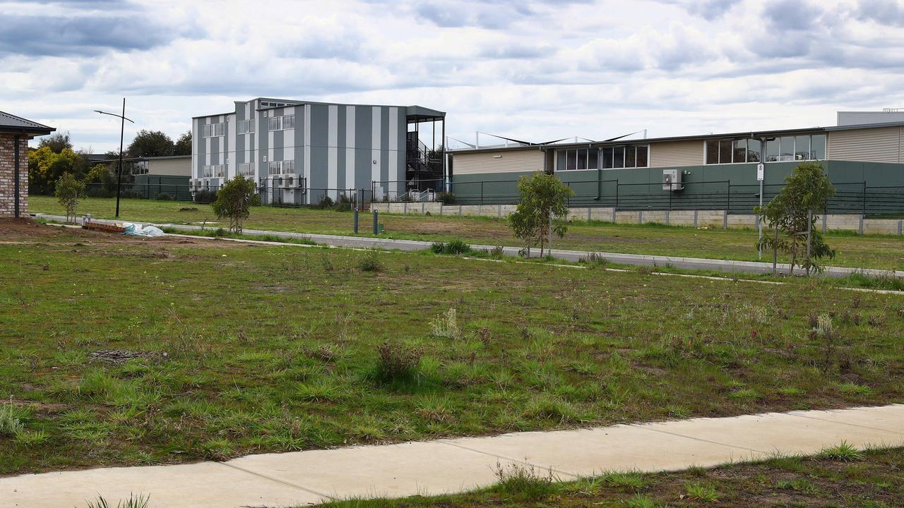 The land on Silvereye St Torquay earmarked for a Haven Foundation development that neighbours Torquay Coast Primary School. Picture: Alison Wynd