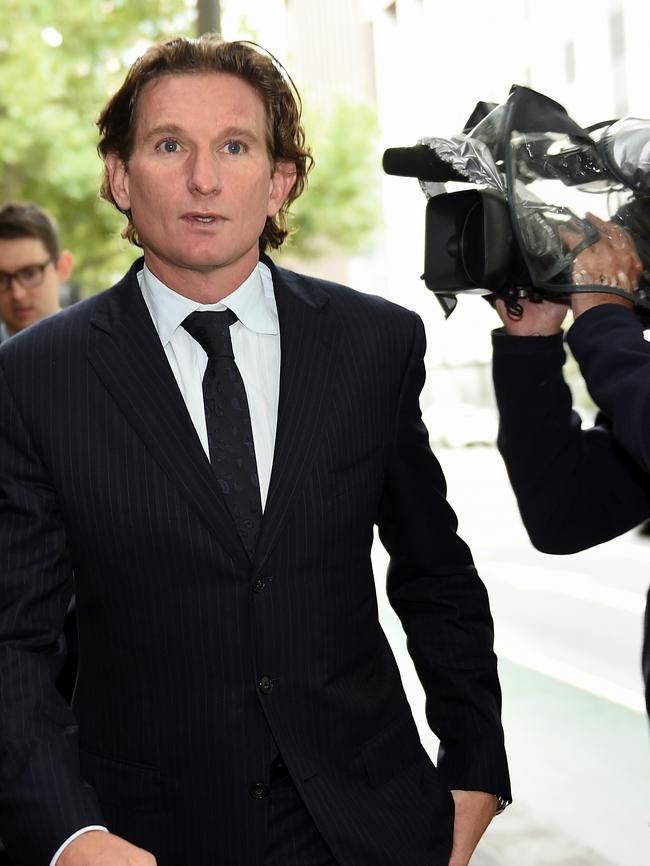 James Hird says the whole saga had laid a “big fog” over the club. Picture: Nicole Garmston