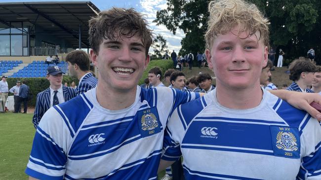 Nicholas Conway (four tries) and Finlay King (two tries) enjoyed making their Nudgee First XV rugby debut in round 4.