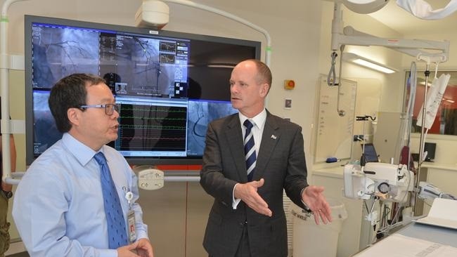 First opened in 2014 under then Premier Campbell Newman, the Cardiac Catheter Laboratory has potentially saved thousands of lives. Photo Lee Constable