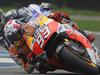 Marc Marquez, of Spain, leads Jorge Lorenzo, of Spain, on his way to winning the Indianapolis Moto GP motorcycle race at the Indianapolis Motor Speedway in Indianapolis, Sunday, Aug. 10, 2014. (AP Photo/Michael Conroy)