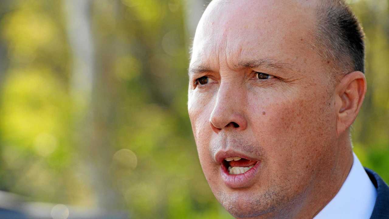 Minister for Home Affairs Peter Dutton. Picture: Patrick Woods