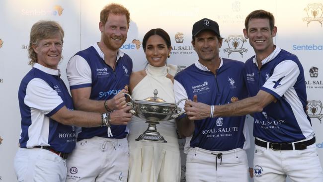 Prince Harry is currently filming a Netflix documentary about polo. Picture: Jason Koerner/Getty Images for Sentebale