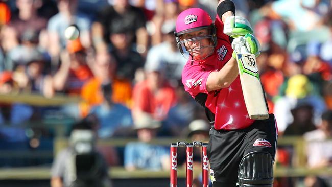 Brad Haddin in action for the Sixers during last season’s BBL final against the Scorchers.