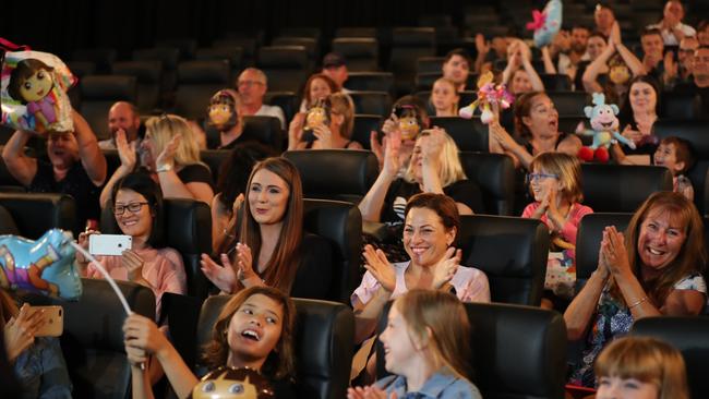 Premier Annastacia Palaszczuk will make an announcement about the Dora the Explorer film at the cinemas in the Myer centre. She’s with Jackie Trad. Pic Annette Dew